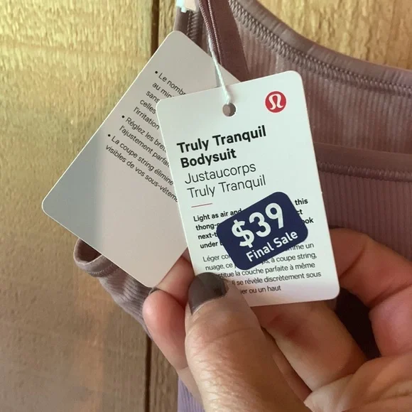NWT Lululemon truly tranquil bodysuit - Picture 6 of 7